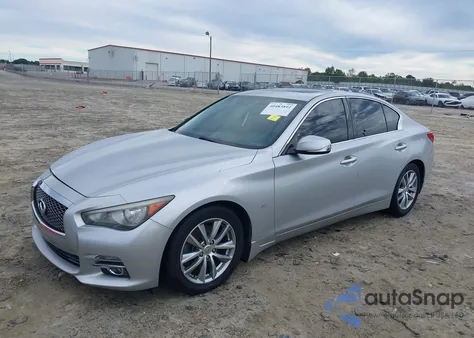 2014 Infiniti Q50 Premium из США, поврежденный, VIN JN1BV7AP8EM677511